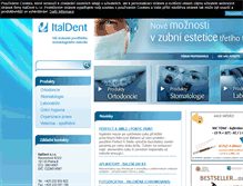 Tablet Screenshot of italdent.cz